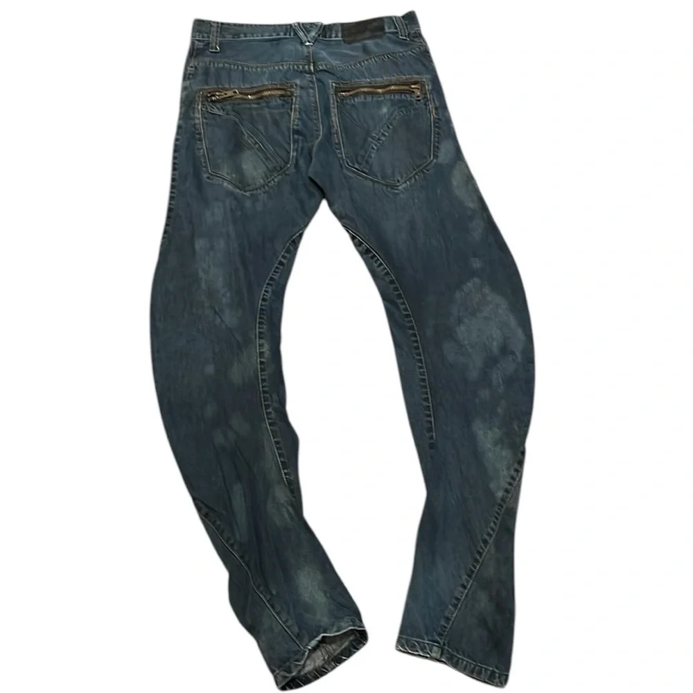 William‎ Rast Twisted Arc Button Fly Skinny Leg Jeans
